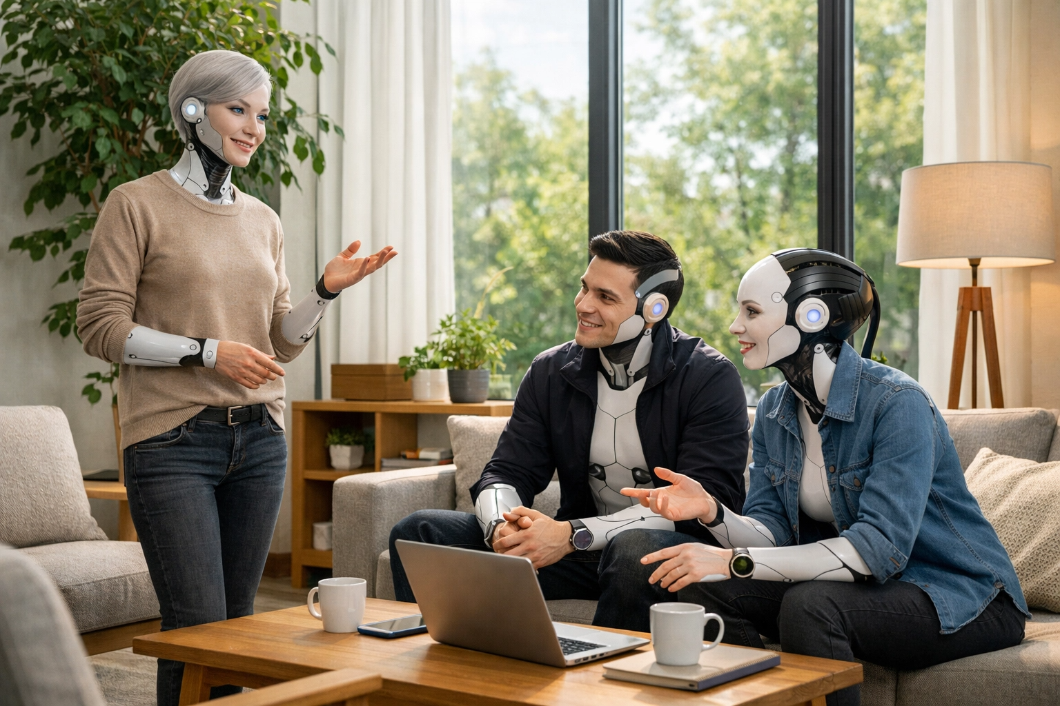 Casual lounge meeting